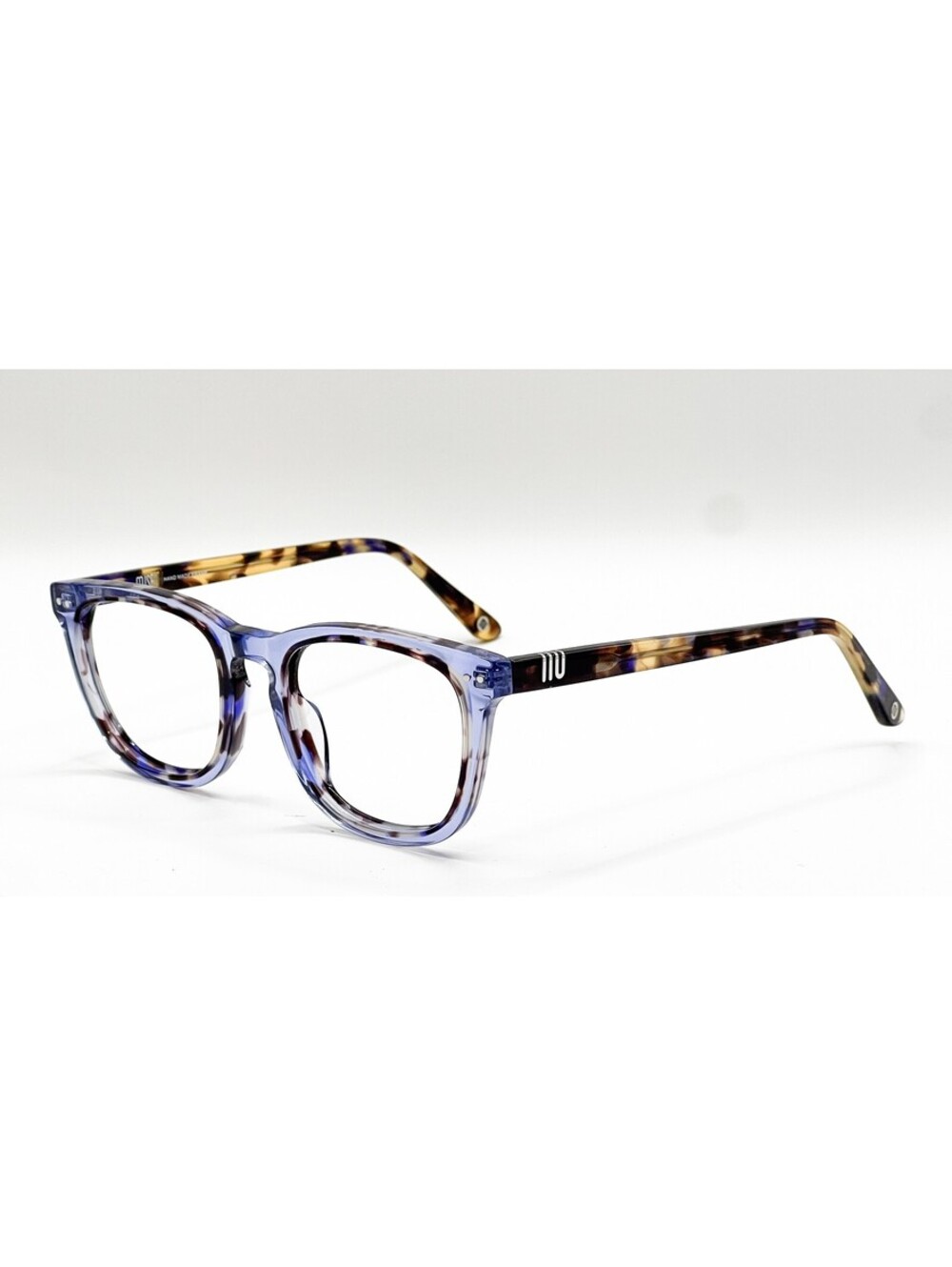 Muse 32-001893 Blue Tortoise Square Authentic Eyeglass Frames 49-20-145 - Picture 1 of 5